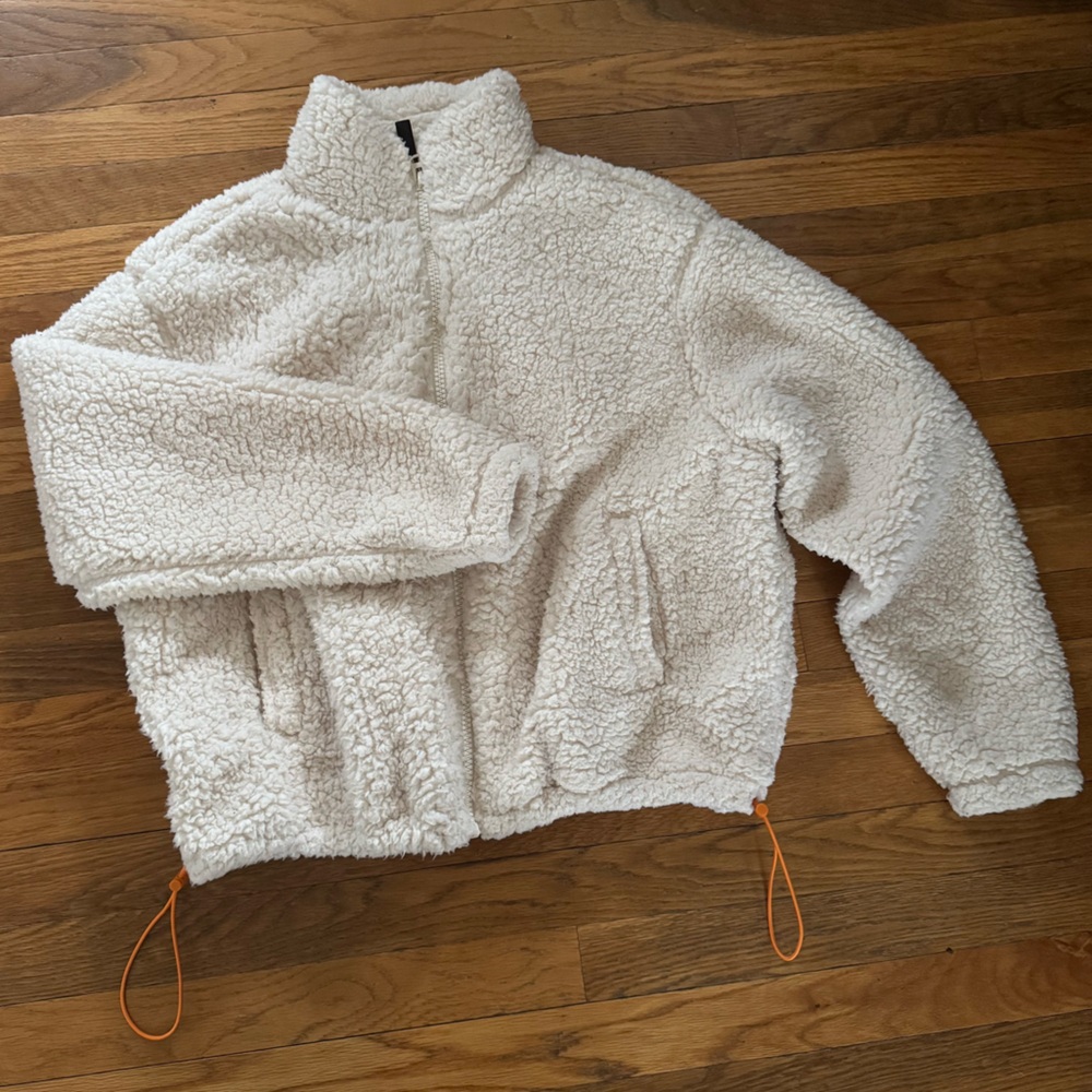 H&M sherpa zip up jacket